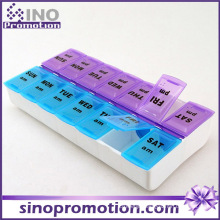 Custom Decorative Medication Plastic Monthly Slide Pill Box
